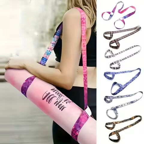 Yoga Mat Strap, Yoga Stretching Strap, Suitable for Yoga Mat Bundling, Full Body Muscle Stretching, 