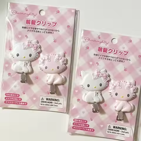 New Sanri Charmmy Kitty Hair Clips Cartoon Decor Barrette Clip Fashion Girls Seamless Bangs Clip Cut