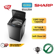 2026 Sharp Washing Machine Inverter 11KG Top Load Washer Mesin Basuh Auto Murah 洗衣机 洗衣機 ES1125X