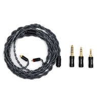 Tripowin Noire Earphone Cable 4Core 24AWG OCC Upgraded HiFi Audio Detachable 3-in-1 2.5mm/3.5mm/4.4m