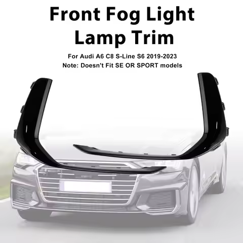 FOR AUDI A6 C8 S-LINE 2019-2023 Front Bumper Grille Cover Trim Gray/Gloss Black 4K0807967A 4K0807968