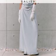 SALISA - SKIRT RUCHED SS25 (Recycled Texture Fabric) *WHITE & LIGHT BUTTER YELLOW PRE-ORDER 1 WEEKS*