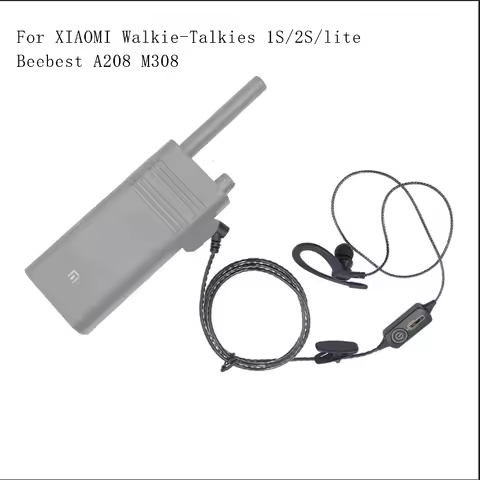 Walkie Talkie G Type PTT Earphone Mic Headset 1 Pin 3.5mm for Xiaomi Lite/1S/1/2/2S/Polar Bee A208 M
