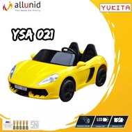 Mainan Mobil Aki Porsche YSA 021 Yukita 12V Ban Karet Remote