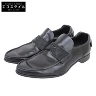 Prada Men's Penny Loafers in Black Leather, Size 7 (2DG094)