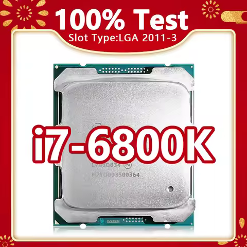 Core i7-6800K CPU SR2PD 6 Cores 12 Threads 3.4GHz 15MB 140W processor LGA2011-3 CPU for X99 motherbo