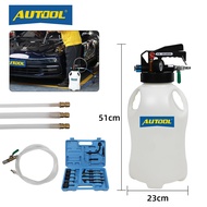 AUTOOL 6L/8L/10L  Pneumatic Brake Bleeder Pumping Fluid Pump Kit Oil Change Purge Tank Tubes Repair 