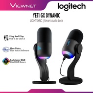 LOGITECH YETI GX DYNAMIC RGB GAMING MICROPHOHE SMART AUDIO LOCK | DYNAMIC SUPERCARDIOID MIC CAPSULE 
