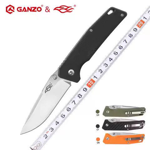 Ganzo Firebird FB7601 58-60HRC 440C G10 or Carbon Fiber Handle with Ball Bearings Mechanism Pocket F
