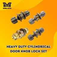 HEAVY DUTY Cylindrical Door Knob Lock Set  | Tombol Pintu Bilik Rumah | BACKSET - 60MM
