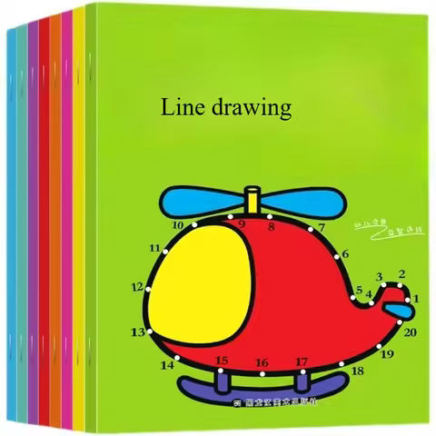 Coloring Book 3-6-8-10 Year Old Children's Step By Step Learning Painting Coloring Variety Elementar