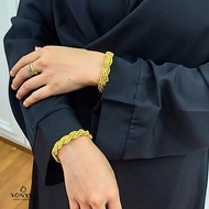 GELANG BRACELET ITALY TITANIUM EMAS SADUR