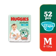 HUGGIES AirSoft Tape Diapers M 52s