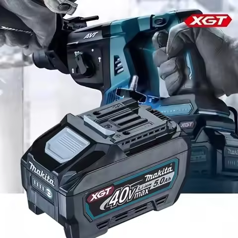 100%Makita 40V Max 5.0Ah Battery BL4050F for Makita Power Tools XGT HS004G TD001G TW001G HR001G DF00