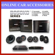 BOSOKO Sound System 6''2 way speaker 6''2 way component 6x9 speaker 2ch amp 4ch amp 4&5 band pre-amp