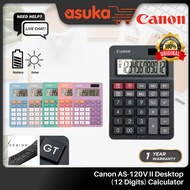 CANON AS-120V | NEW AS-120V II  DESKTOP (12 Digits) CALCULATOR 100% Original  (1 year warranty)