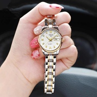 ORUSS Waterproof Women Watch Quartz Elegant Two-Tone Stainless Steel Strap Casual Watch Date Display