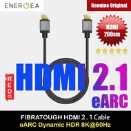 Energea Fibra Tough 24K Gold Plate 8K HDMI to HDMI 2.1 with eARC Dynamic HDR 48GBPS support HDMI Cable 200cm