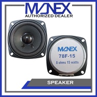 Manex 3" (78F-15) 8 ohms 15 watts Woofer Speaker