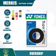 Yonex AC102C Super Badminton Over Grip (Triple length) 9 Colours Original