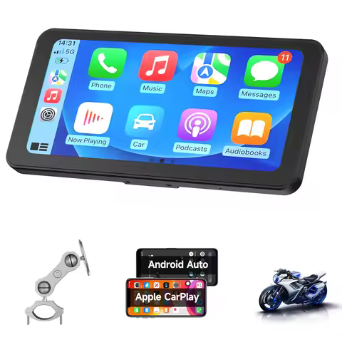 6.25 Inch Portable Mototorcycle Wireless Apple Carplay/Android Auto GPS Navigator touch screen Speda