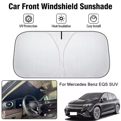 Car Front Windshield Sunshade Cover For Mercedes Benz EQS SUV UV Block Heat Insulation Auto Interior