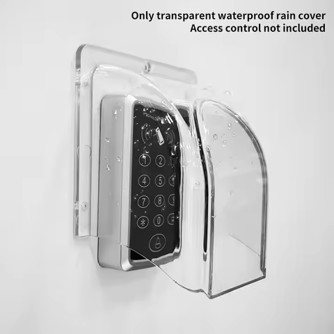 Home Doorbell Waterproof Cover Door Bell Ring Chime Button Transparent Protective Cover For Wireless