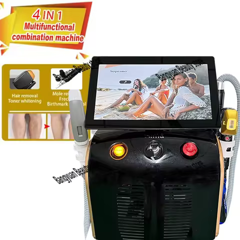 Best-seller 4 In 1 Diode Laser Pico 808 Carbon Peeling RF Ipl Nd Yag Picosecond Laser Opt Hair Remov