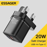 Essager PD 20W USB Charger Quick Charge 3.0 Compatible with iPhone 12 Pro Max QC PD 3.0 Type C Phone