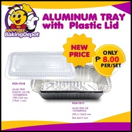 ALUMINUM PAN WITH LID 100PCS OF LOAF PAN 8X4X2