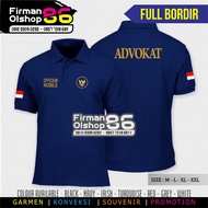 NEWEST ADVOCATE T-SHIRTS ADVOCATE POLOSHIRT T-SHIRTS ADVOCATE COLLARPOLO FULL EMBROIDERY