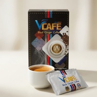 VCAFE Kopi Halia Hitam Premium | Ekstrak Halia Hitam + Kulit Manggis & Pemanis Tebu Hitam