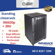Closerack INDORACK IR9020P Rak Server 20U Depth 900MM Perforated Door