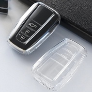 Transparent TPU Key Case For Toyota RAV4 2023 Prius Camry 70 Corolla CHR C-HR RAV4 Land Cruiser Prado 150 Altis Car Accessories