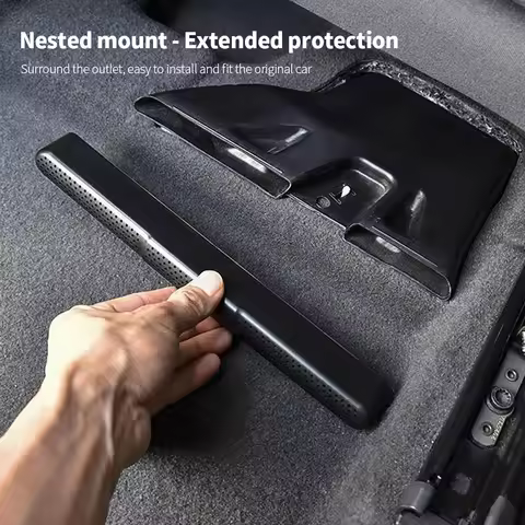 2X Car Seat Bottom AC Air Duct Vent Anti-blocking Protective Cover Kit For VW Volkswagen ID.3 ID.4 I