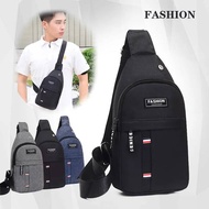 JL 042 Korean Sling Bag For Men Chest Bag Men New Casual Version Oxford Cloth Bag Single Shoulder Messenger Bag