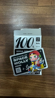 POP MART MEGA珍藏系列 100%SPACE MOLLY 第一代 Keith Haring 未拆