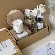 Hampers Scented Candle Reed Diffuser Set | Gift set lilin aromaterapi reed diffuser | Kado Ulang Tah