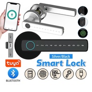 Smart Lock Fingerprint Door Electronic Password Kunci Pintu Pintar Tombol Digital Bluetooth App For 