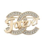 【二手】香奈兒胸針，Coco Mark，GP（鍍金），女士胸針，二手