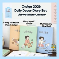 2026 Indigo Diary Indigo 2026 Daily Decor Diary Set 2026 Korean Planner Diary /2026 Planner/ 2026 Sc