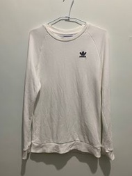 二手/中古 愛迪達 大學踢/衛衣 ED6208 白色 9.5成新 穿兩次 可交流或換尺寸 男版xs