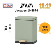 JAVA Dustbin | JACQUES | JH8874 | 15L | Step Bin | Trash Bin | Dustbin for Kitchen | Waste Bin