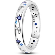 Hapour 925 Sterling Siler Ring for Women,Eternity Gorgeous Rings Stackable Rings for Women as Gifts 
