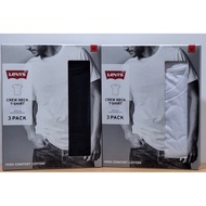 Levis Men's Top Crew neck T-shirt (Black And White) Single Piece Sale