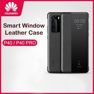 Smart View Flip Cover Huawei P40 P40 Pro Glass Leather Case Huawei P40 P40 Pro Casing P40 P40 Pro