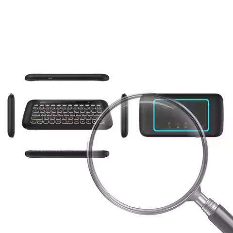 H20 Mini 2.4Ghz Wireless Keyboard Backlight Touchpad Air Mouse IR Leaning Remote Control for Andorid
