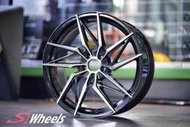 全新鋁圈 wheel S887 17吋鋁圈 5/100 5/108 5/114.3 亮黑色車面