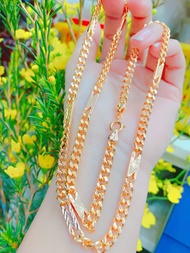 Dây Chuyền Nam Nữ Chữ N Sáng Như Vàng Thật - D391 Cam Kết Không Đen Không Ngứa