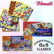 Compendium of 6 Games & 8 Games for Adult Kids(Adalin Games,World Cup,Draught,Aeroplane,Sport Games)